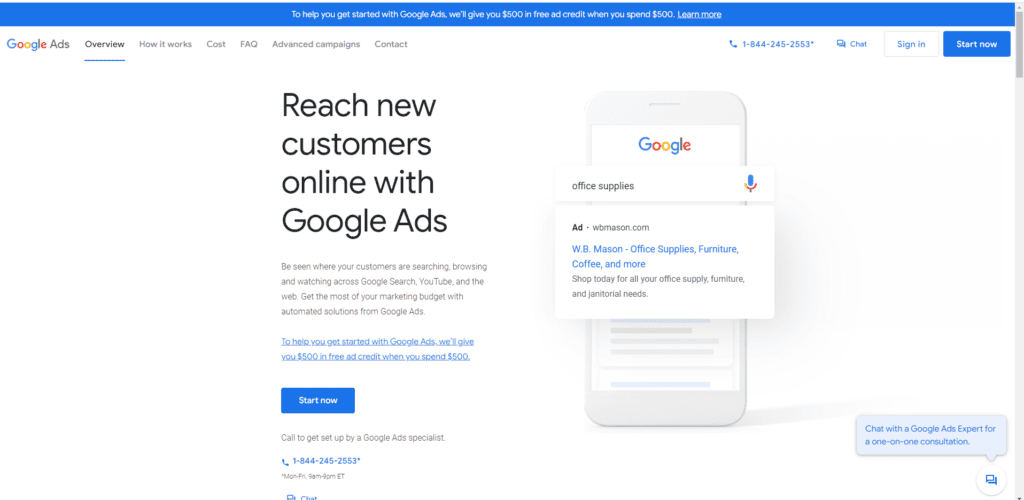 Create a Google Ads Campaign